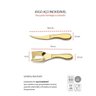 Faca Queijo Camarao Manteiga Jogo Aço Inox Dourado 2un - 4