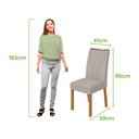 Ver imagem 7 de Conjunto Sala de Jantar Mesa Sintonia 170 Tampo Vidro Off White com 6 Cadeiras Apogeu - Lopas Amendo