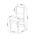 Ver imagem 4 de Conjunto Sala de Jantar Mesa Jude com 4 Cadeiras Sol Bege/Mel