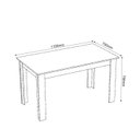 Ver imagem 3 de Conjunto Sala de Jantar Mesa Jude com 4 Cadeiras Sol