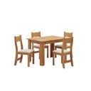 Ver imagem 2 de Conjunto Sala de Jantar Mesa Jude com 4 Cadeiras Brisa Bege/Mel