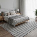 Ver imagem 4 de Tapete Sala Quarto Lavavel Luxo Antiderrapante 200x140 Artesanal Petro