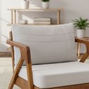 Ver imagem 1 de Almofada Decorativa Maia Cheia Fofinha com Zíper 36x60 Linho para Sofá Cama Poltrona Fibra Siliconad