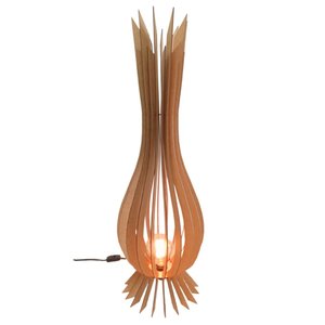 Luminária de Chão Santa Maria Mdf Luminária -:mdf Cru/60x18cm