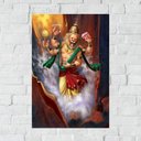 Ver imagem 1 de Placa Decorativa Mdf Narasimha Tamanho 20x27cm