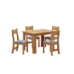 Conjunto Sala de Jantar Mesa Jude com 4 Cadeiras Brisa - 2 Conjunto Sala de Jantar Mesa Jude com 4 Cadeiras Brisa - 2