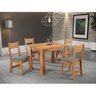 Conjunto Sala de Jantar Mesa Jude com 4 Cadeiras Brisa  - 1