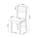 Ver imagem 4 de Conjunto Sala de Jantar Mesa Jude com 4 Cadeiras Brisa Marrom/Mel/Cinza