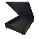 Ver imagem 1 de Box Bau Blindado Suede- Viuva 128x188x38 - Novo:preto