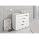 Ver imagem 1 de Cômoda Aramóveis 1 Porta 5 Gavetas com Porta Joia