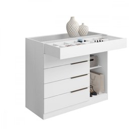 Cômoda Aramóveis 1 Porta 5 Gavetas com Porta Joia - 3