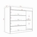 Ver imagem 4 de Cômoda Aramóveis 1 Porta 5 Gavetas com Porta Joia