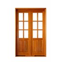 Ver imagem 3 de Porta Balcão de Madeira Maciça Francesa 2,14(a)x1,20(l) C/ Guarnição