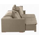 Ver imagem 6 de Sofá 5 Lugares 2.50 Mt Com Molas Retrátil E Reclinável Bege