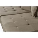 Ver imagem 7 de Sofá 5 Lugares 2.50 Mt Com Molas Retrátil E Reclinável Bege