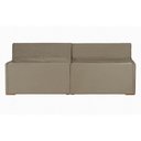 Ver imagem 2 de Sofá 5 Lugares 2.50 Mt Com Molas Retrátil E Reclinável Bege