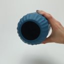 Ver imagem 3 de Vaso Decorativo Enfeite Casa Redondo Home&co Cerâmica 22x12x12cm Azul