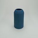 Ver imagem 2 de Vaso Decorativo Enfeite Casa Redondo Home&co Cerâmica 22x12x12cm Azul