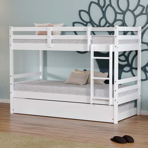 Treliche Infantil Slim Madeira Maciça Branco Housin