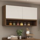 Ver imagem 1 de Armario Aereo De Cozinha 120Cm 2 Portas Conecta