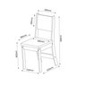 Conjunto Sala de Jantar Mesa Chilli 90cm Tampo Redondo com 4 Cadeiras Sol  - 4