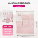 Ver imagem 2 de Organizador Porta Trecos P- Pendurar C- 6 Bolsos - Linha Loft Rosa