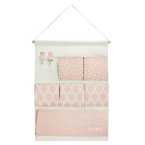 Organizador Porta Trecos P- Pendurar C- 6 Bolsos - Linha Loft Rosa
