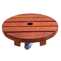 Suporte para Vaso de Planta Redondo Rodinhas Gel Silicone 30cm - 10