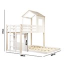 Ver imagem 3 de Beliche Casal Montessoriano Family Casatema MadeiraOriginals Branco/Marrom