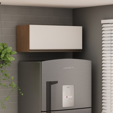 Armário Aéreo Basculante para Cozinha 70cm 1 Porta Conecta 