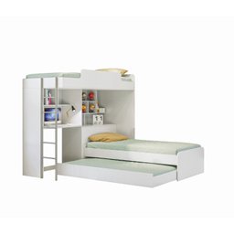 Beliche Solteiro e Cama Auxiliar Multifuncional com Escrivaninha Office New Conect - 2 Beliche Solteiro e Cama Auxiliar Multifuncional com Escrivaninha Office New Conect - 2