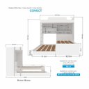 Ver imagem 3 de Beliche Solteiro e Cama Auxiliar Multifuncional com Escrivaninha Office New Conect