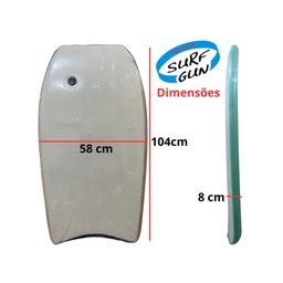 Prancha de Surf Bodyboard Surf Gun Grande Semi Pro 100x58 Cm2 - 4