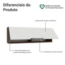 Ver imagem 3 de Armário Aéreo 100 Cm 1 Porta Basculante Rustic/branco Stella Madesa