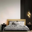 Ver imagem 7 de Luminaria Pendente Moderno Espiral Ideal para Cabeceira de Cama Bivolt 110V220V- Dourado