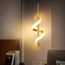 Ver imagem 3 de Luminaria Pendente Moderno Espiral Ideal para Cabeceira de Cama Bivolt 110V220V- Dourado