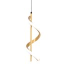 Ver imagem 2 de Luminaria Pendente Moderno Espiral Ideal para Cabeceira de Cama Bivolt 110V220V- Dourado