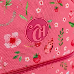 Mochila Capricho Student Picnic Rosa Grande 2 Compartimentos - 4
