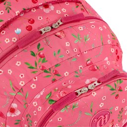 Mochila Capricho Student Picnic Rosa Grande 2 Compartimentos - 5