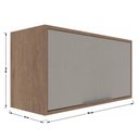 Ver mais imagens de Kit Cozinha Planejada Completa Modulada Conjunto 5 Peças 9 Portas Organizadora Marrom Madeira