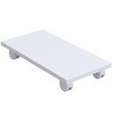 Ver imagem 1 de Suporte Para Cpu Com Rodízios Cyber L03 Branco - Lyam Decor