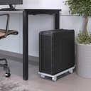 Ver imagem 2 de Suporte Para Cpu Com Rodízios Cyber L03 Branco - Lyam Decor