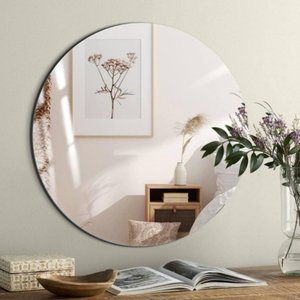 Espelho Decorativo Redondo Multiuso 40cm - Quarto, Sala e Banheiro