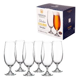 Taça para Cerveja Bohemia 380ml Conjunto com 6 Peças em Cristal Transparente - 1