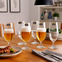 Taça para Cerveja Bohemia 380ml Conjunto com 6 Peças em Cristal Transparente - 5
