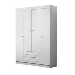 Guarda Roupa Bebê Infantil 4 Portas 2 Gavetas 100% MDF Elisa - 3