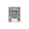 Guarda Roupa Bebê Infantil 4 Portas 2 Gavetas 100% MDF Elisa - 2