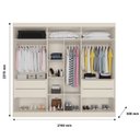 Ver imagem 4 de Guarda Roupa Casal 6 Portas 4 Gavetas Oslo