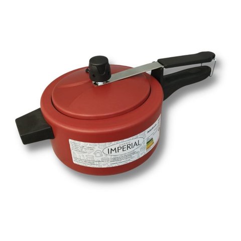 Panela de Pressão Antiaderente Teflon 2l Vermelho