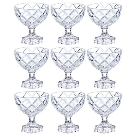 Taças de Sobremesa em Vidro Pineapple 170ml 9 Peças - Hauskraft Tcsv031/3